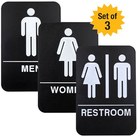 Braille Restroom Sign