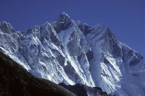 Lhotse 8501 m und Lhotse Shar 8383m von Tengboche 3867 m mit Tele ...