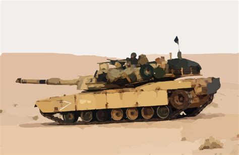 Marines Fire The M1-a1 Abrams Tank Clip Art at Clker.com - vector clip ...