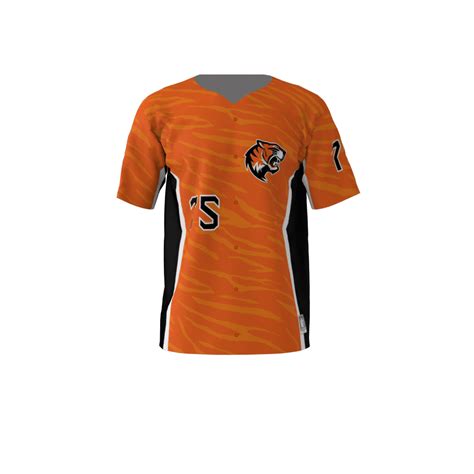 Tigers Orange Baseball Jersey | Sublimation Kings