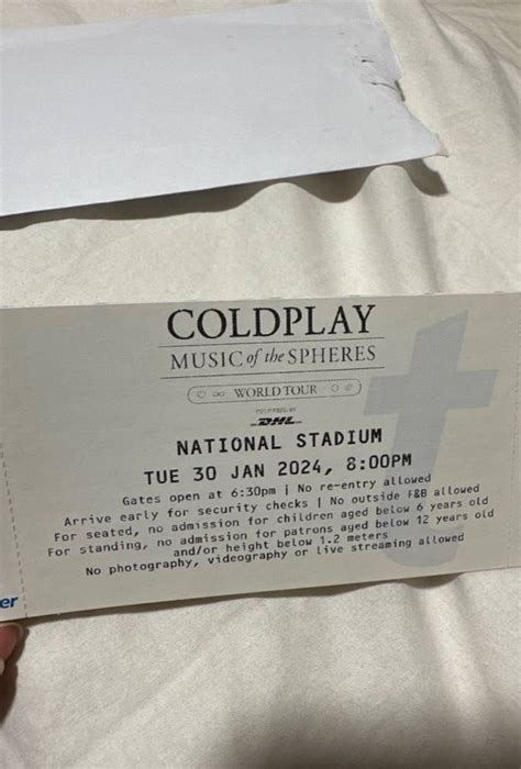 Coldplay Tickets, Tickets & Vouchers, Event Tickets on Carousell