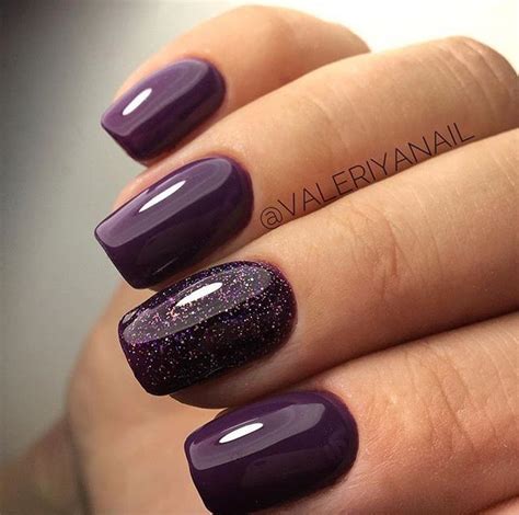 Plum nails | Plum nails, Purple nails, Gel nails