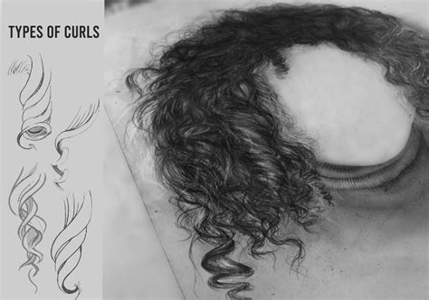 How to Draw Curly Hair Realistic with Pencil - [ Step by Step Tutorial ]