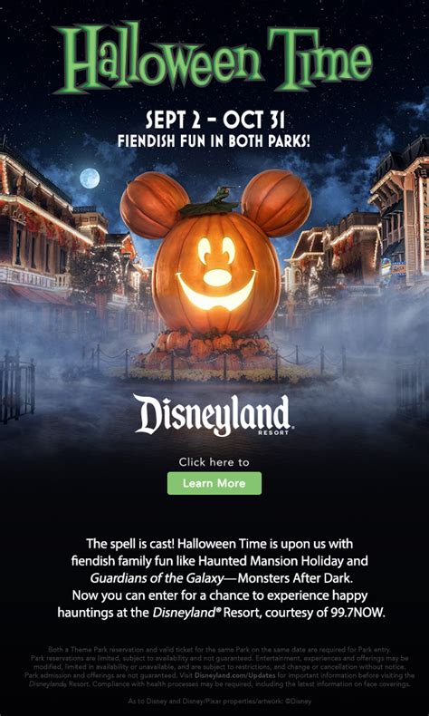 Halloween Time at the Disneyland® Resort! - 99.7 NOW