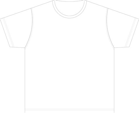 Clipart - XL-size Blank T-shirt Template