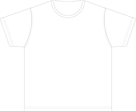 Clipart - XL-size Blank T-shirt Template