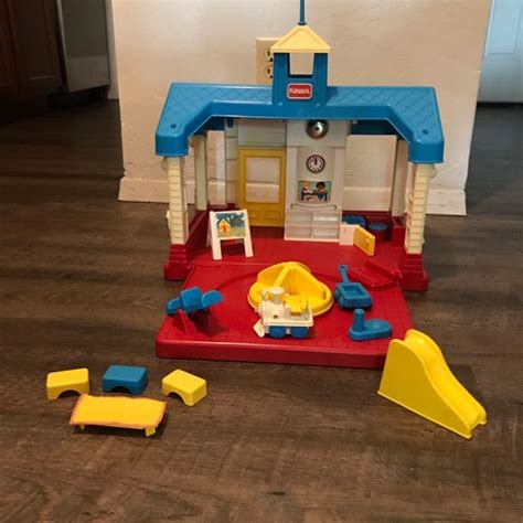 Vintage Playskool Dollhouse 1990 With Accessories. | Etsy