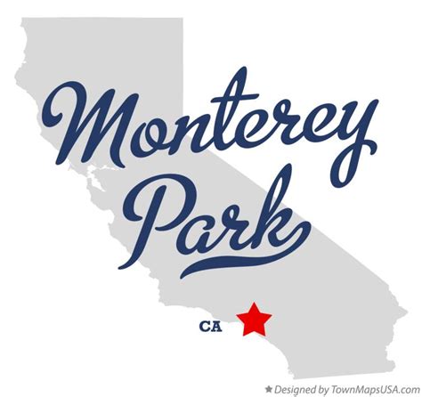 Map of Monterey Park, CA, California