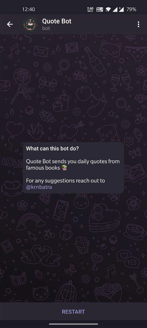 Telegram Quote Bot 📚 - Resurface the best quotes from famous books ...