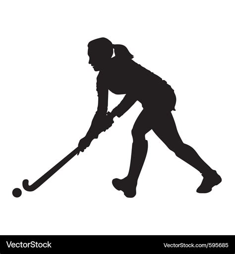 Field hockey player Royalty Free Vector Image - VectorStock