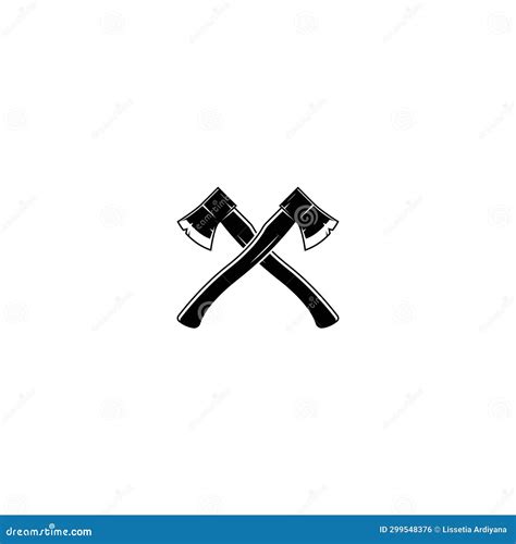 Crossed Axes Logo Vector Graphics Stock Vector - Illustration of ...