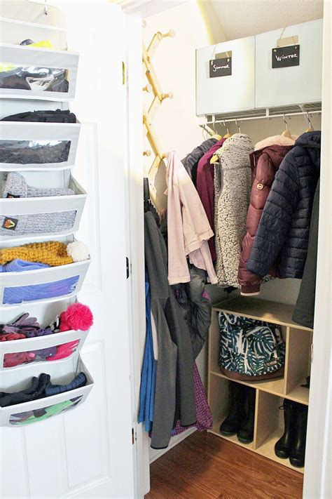 Coat Closet Makeover with Practical Storage Ideas