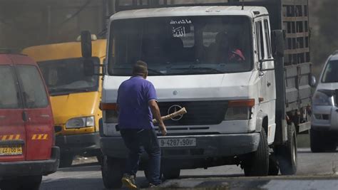 Images show moment Israeli was hit and killed by Palestinian truck | The Times of Israel