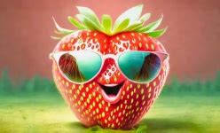 Strawberry, Fruit, Digital Cartoon Free Stock Photo - Public Domain Pictures