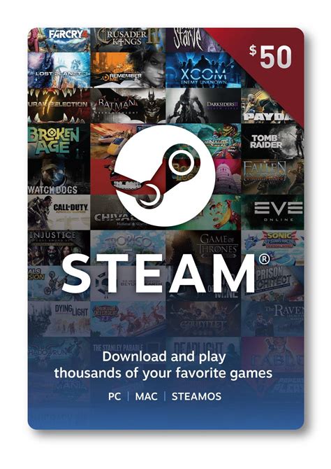 Valve Steam Wallet Card $50 | GameStop