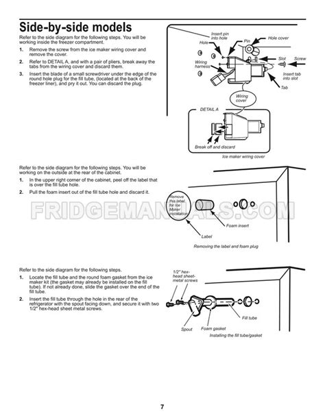 Maytag MRT311FFFZ Top Freezer Refrigerator Ice Maker Installation Guide