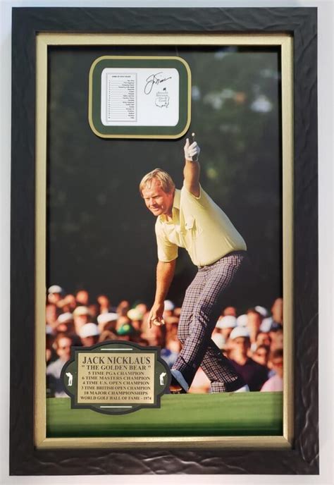 Jack Nicklaus The Golden Bear 3D Collage Framed Photo - Perfect Silent Auction