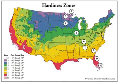 Hardiness Zone Map – Quicktrees