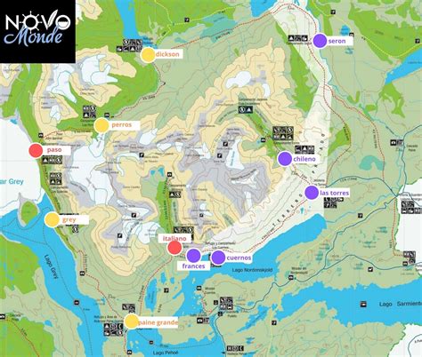 Torres Del Paine Map - Virgin Islands Map