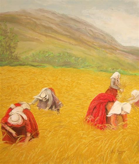 Wheat Harvest Painting by Kim Lucianovic