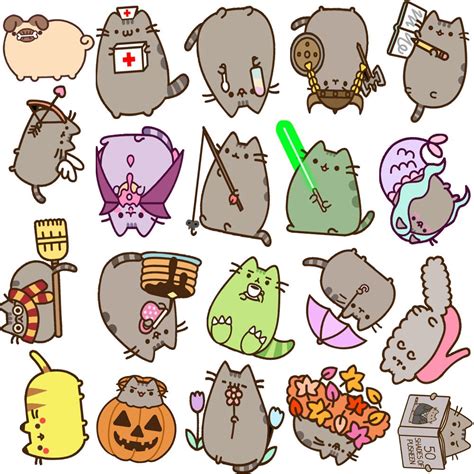 Pusheen Cat Stickers