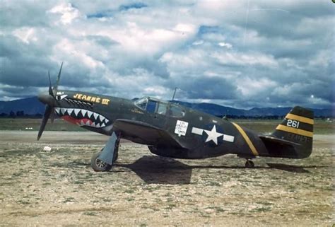 P-51B Mustang 51st Fighter Group shark mouth 43-7058 | World War Photos