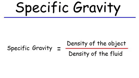 Specific Gravity Equation Online | cityofclovis.org