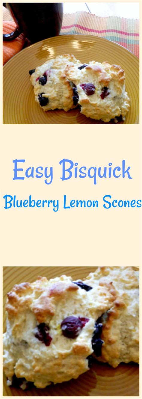 Bisquick Blueberry Lemon Scones - Pams Daily Dish