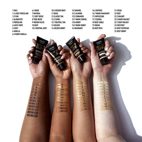 NYX Professional Makeup make-up - Born To Glow! Naturally Radiant Foundation - Medium Buff ...