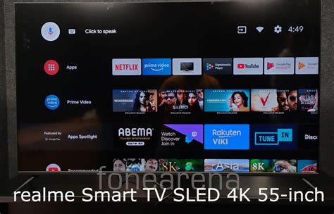 realme Smart TV SLED First Impressions: 55-inch 4K, Android TV, Dolby Audio