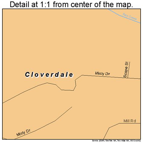 Cloverdale Oregon Street Map 4114200