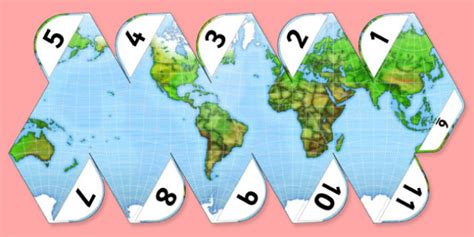 Printable Paper Globe Template | tunersread.com