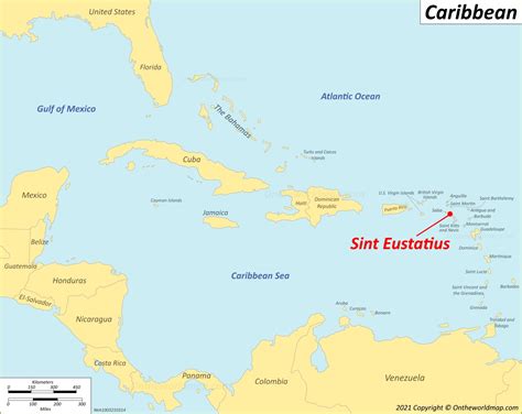 Sint Eustatius Map | Caribbean Netherlands | Detailed Map of Sint Eustatius Island