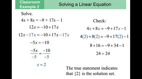 Linear Equations