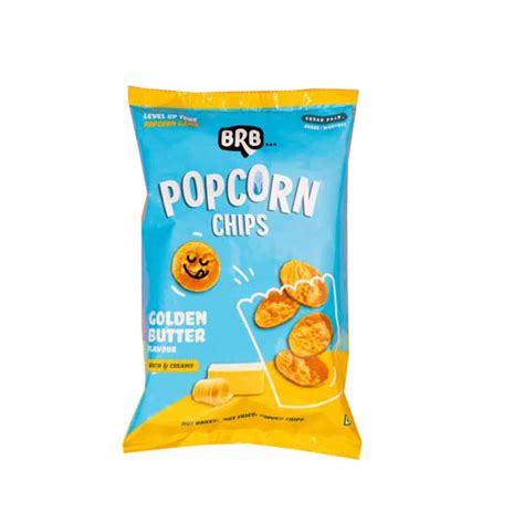 BRB Popcorn Chips Not Baked, Not Fried, Healthy Snack - Golden Butter Flavour - Town Tokri