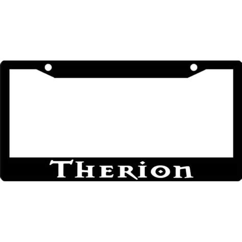 Therion Band Logo License Plate Frame