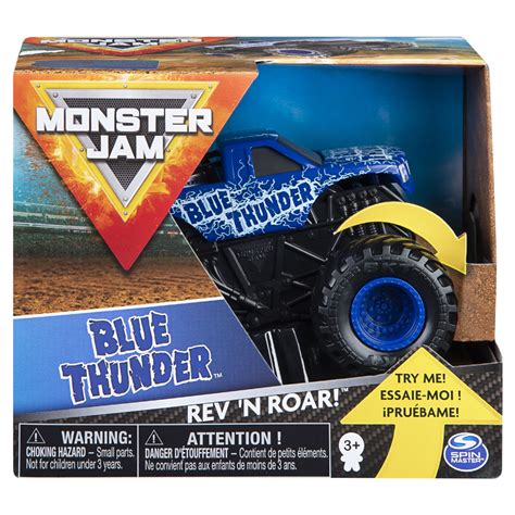 Monster Jam, Official Blue Thunder Rev 'N Roar Monster Truck, 1:43 Scale | Toys R Us Canada