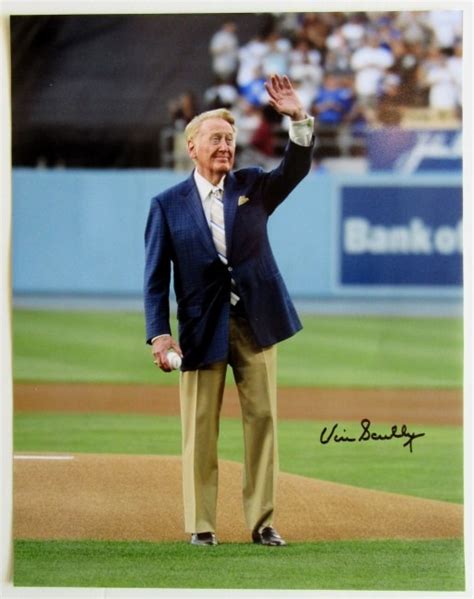 Vin Scully Autographed Photograph [Dodgers baseball] - The Autograph Source