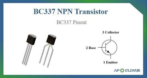 BC337 Transistor Pinout Audio Amplifiers, Power Amplifiers, Digital Circuit, Microcontrollers ...