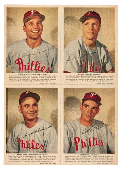 Hake's - PHILADELPHIA PHILLIES 1950 "INQUIRER FIGHTIN' PHILLIES ALBUM ...