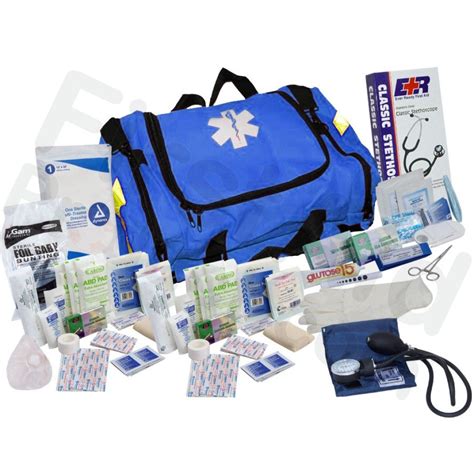 151 Piece First Responder Kit - Blue - First Responder Kits & Trauma Bags - Business First Aid ...