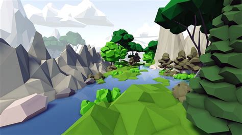 3D model Complete Low Poly Forest Pack VR / AR / low-poly | CGTrader