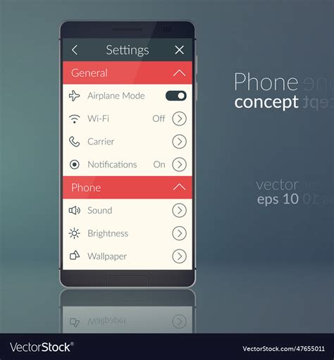 Phone design concept phone design concept Vector Image