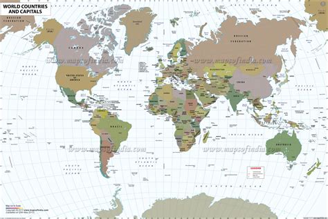 world map with countries - Free Large Images