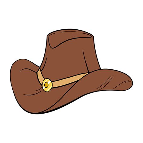 How to Draw a Cowboy Hat - Really Easy Drawing Tutorial