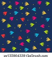 600 Colorful Birds And Stars Pattern Vector Clip Art | Royalty Free - GoGraph