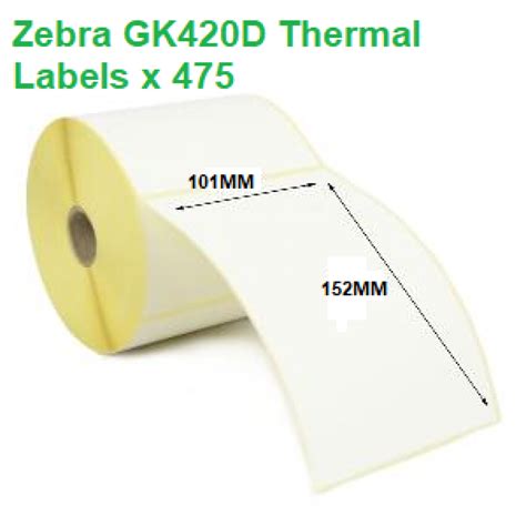 Zebra GK420D Thermal Labels 101mm x 152mm (12 rolls) - £128.95 - Satellite TV Shop GB