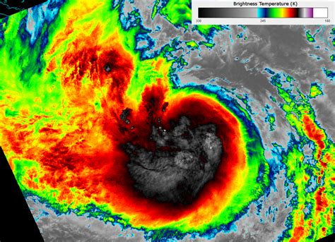 VIIRS I-05 image of Tropical Storm Isaac, taken 18:50 UTC 27 August 2012 | JPSS (SNPP and NOAA-20)