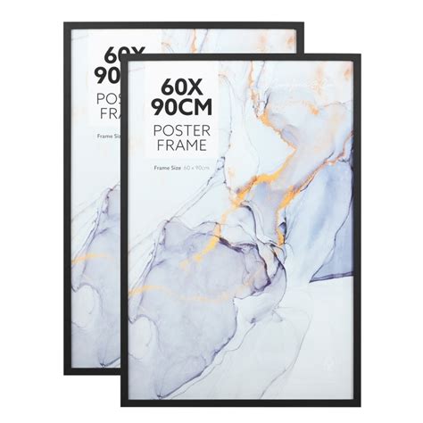 Cooper & Co 60 x 90 cm Poster Frames 2 Pack Black