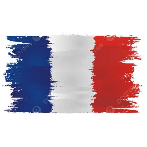 Brush Strokes Flag Of France Vector, France, Flag, Brush Strokes PNG and Vector with Transparent ...